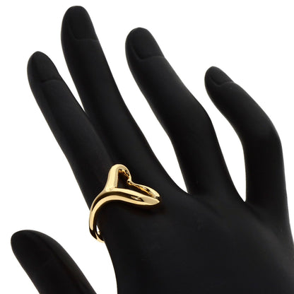 TIFFANY&Co.   Open heart Ring  K18 Yellow Gold Ladies [Used]