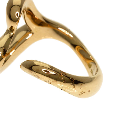 TIFFANY&Co.   Open heart Ring  K18 Yellow Gold Ladies [Used]