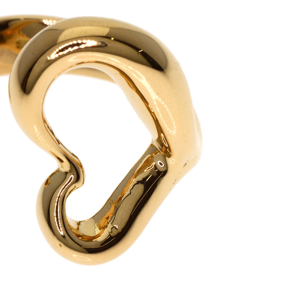 TIFFANY&Co.   Open heart Ring  K18 Yellow Gold Ladies [Used]