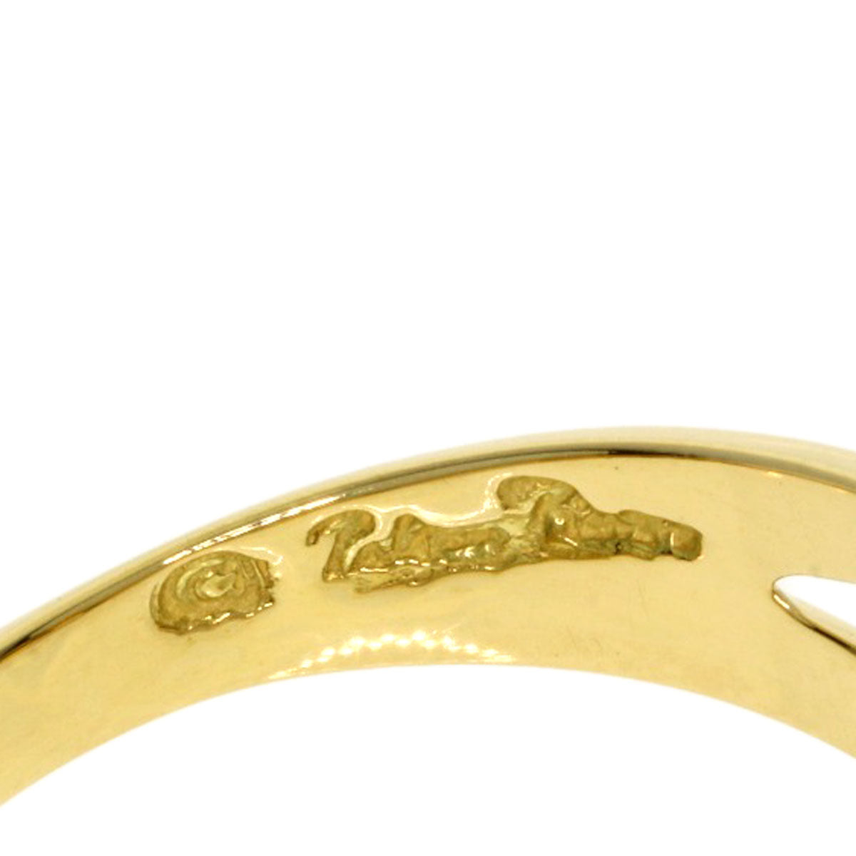 TIFFANY&Co.   Triple rubbing heart Ring  K18 Yellow Gold Ladies [Used]