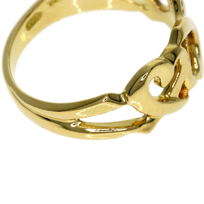 TIFFANY&Co.   Triple rubbing heart Ring  K18 Yellow Gold Ladies [Used]