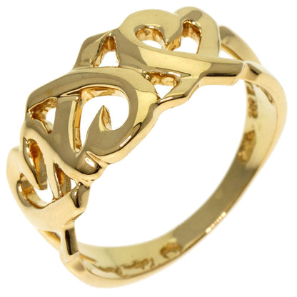 TIFFANY&Co. Triple rubbing heart Ring K18 Yellow Gold Ladies [Used]