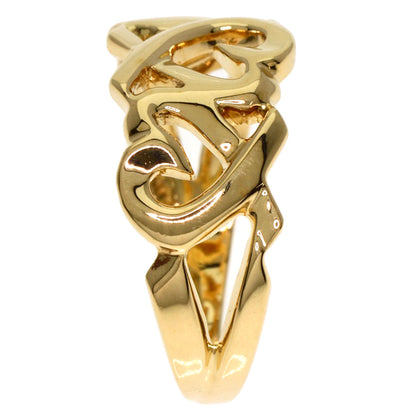 TIFFANY&Co. Triple rubbing heart Ring K18 Yellow Gold Ladies [Used]