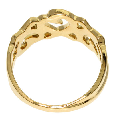 TIFFANY&Co. Triple rubbing heart Ring K18 Yellow Gold Ladies [Used]