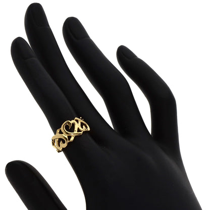 TIFFANY&Co. Triple rubbing heart Ring K18 Yellow Gold Ladies [Used]