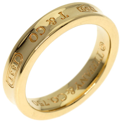 TIFFANY&Co. 1837 Narrow Ring K18 Yellow Gold Ladies [Used]