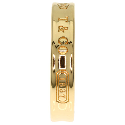 TIFFANY&Co. 1837 Narrow Ring K18 Yellow Gold Ladies [Used]