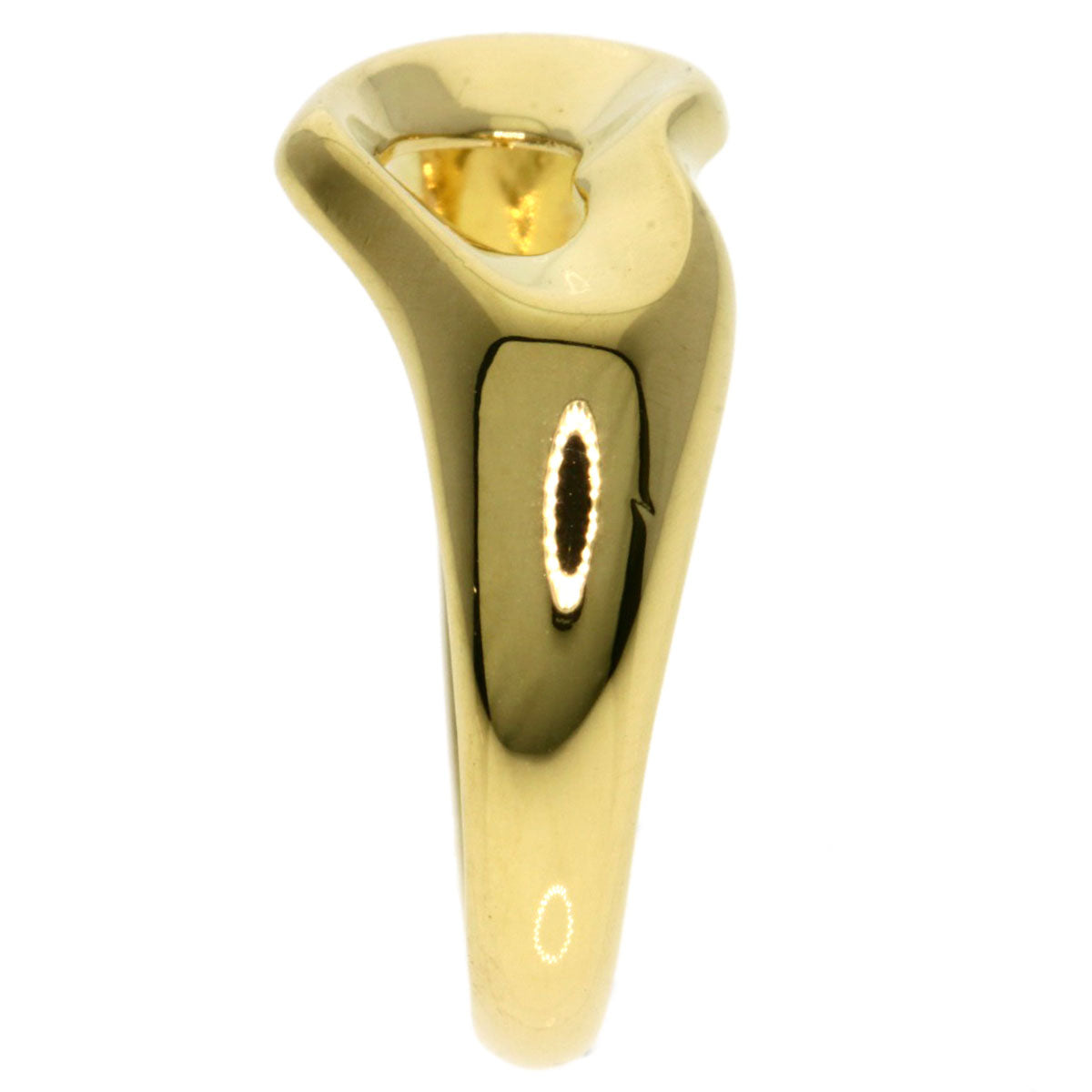 TIFFANY&Co. Open heart Ring K18 Yellow Gold Ladies [Used]