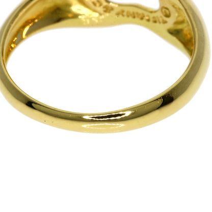 TIFFANY&Co. Open heart Ring K18 Yellow Gold Ladies [Used]