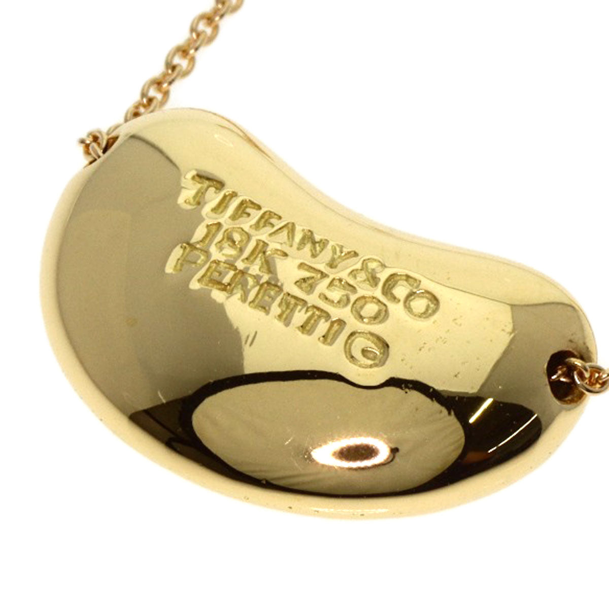 TIFFANY&Co.   Bean Necklace  K18 Yellow Gold Ladies [Used]