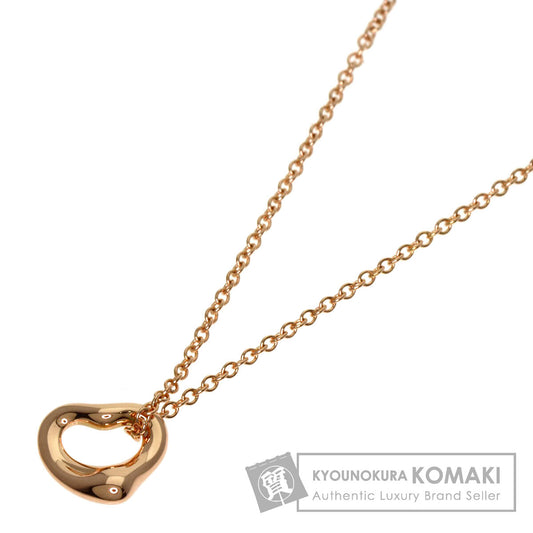 TIFFANY&Co. Open Heart Mini Necklace K18 Pink Gold Ladies [Used]