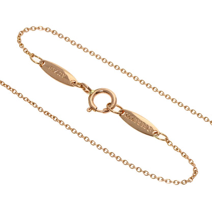 TIFFANY&Co. Open Heart Mini Necklace K18 Pink Gold Ladies [Used]