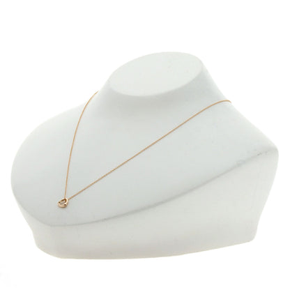 TIFFANY&Co. Open Heart Mini Necklace K18 Pink Gold Ladies [Used]
