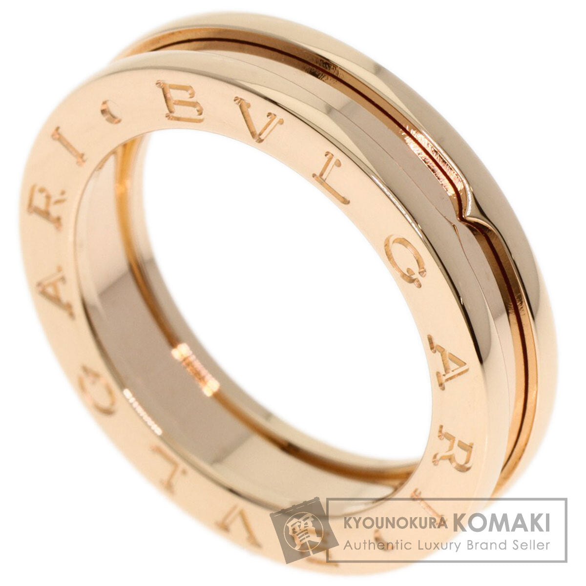 BVLGARI B.zero1 1 band #52 Ring K18 Pink Gold Ladies [Used]
