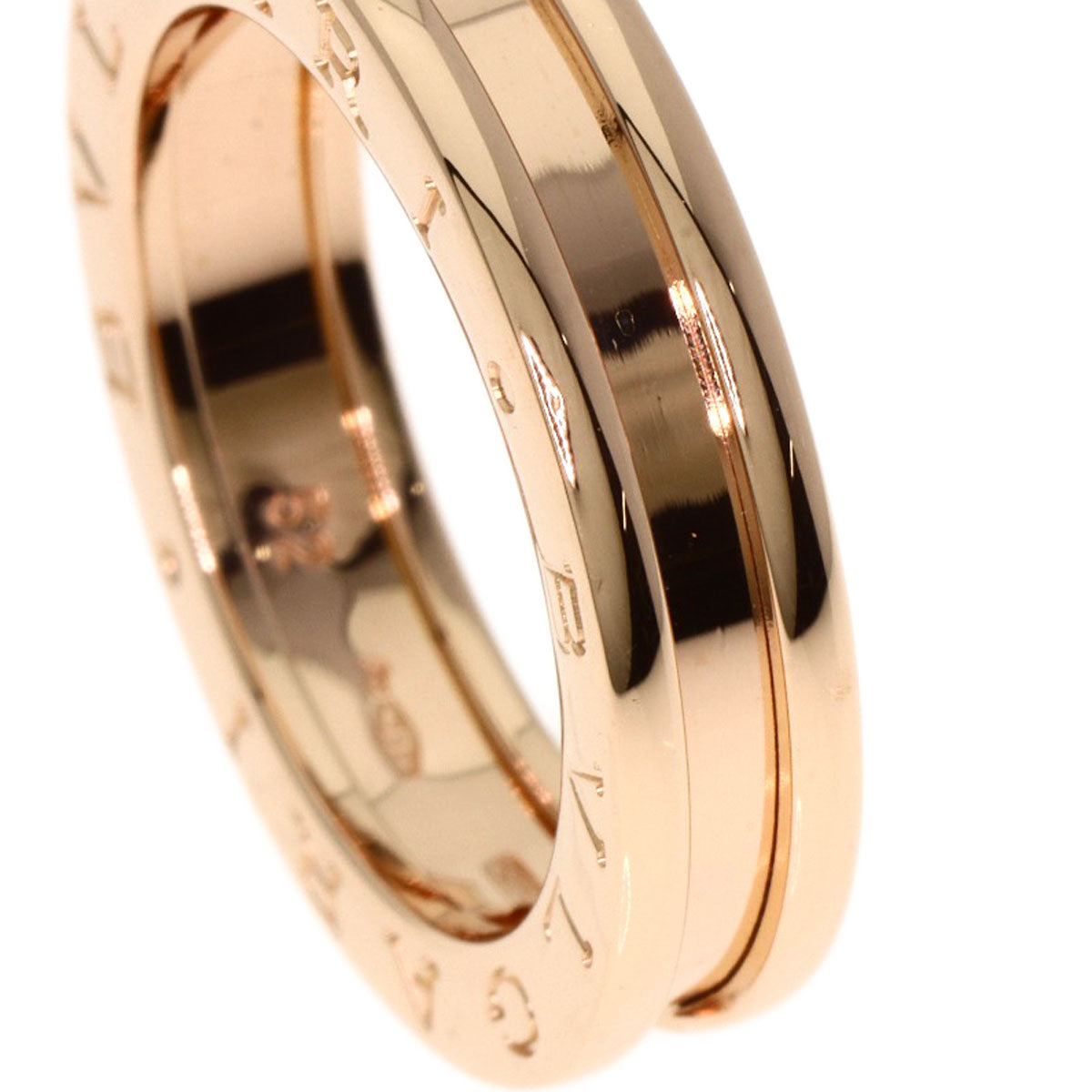 BVLGARI B.zero1 1 band #52 Ring K18 Pink Gold Ladies [Used]
