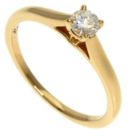 CARTIER Solitaire Diamond # 48 Ring K18 Yellow Gold Ladies [Used]