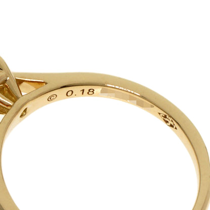 CARTIER Solitaire Diamond # 48 Ring K18 Yellow Gold Ladies [Used]