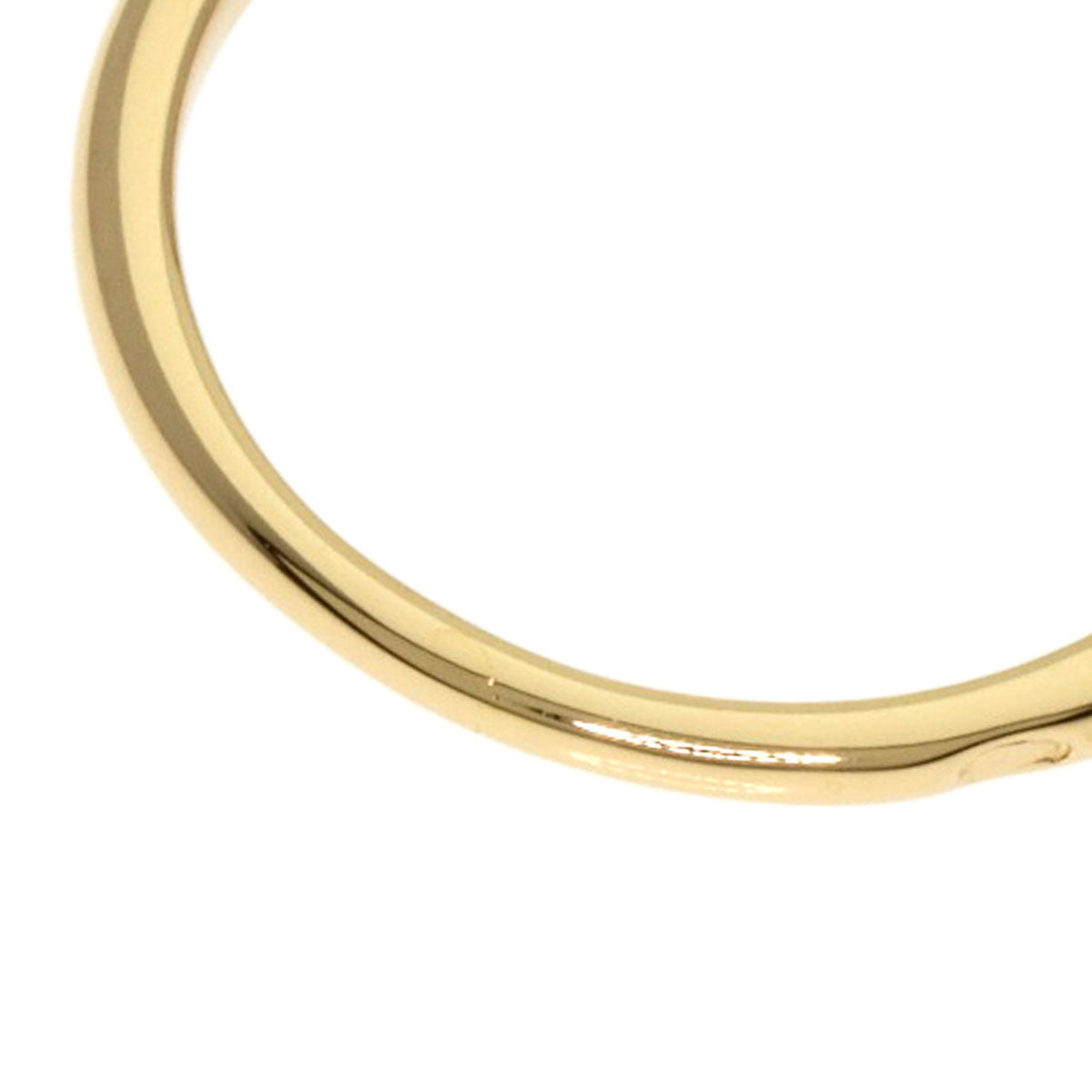 CARTIER Solitaire Diamond # 48 Ring K18 Yellow Gold Ladies [Used]