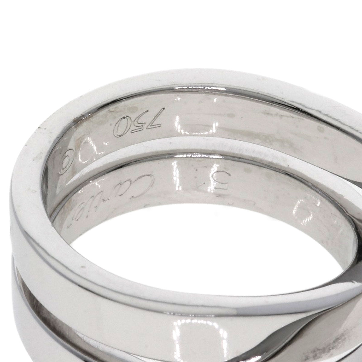 CARTIER Parising # 51 Ring K18 White Gold Ladies [Used]