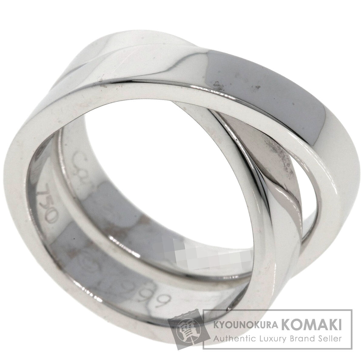 CARTIER Parising # 51 Ring K18 White Gold Ladies [Used]