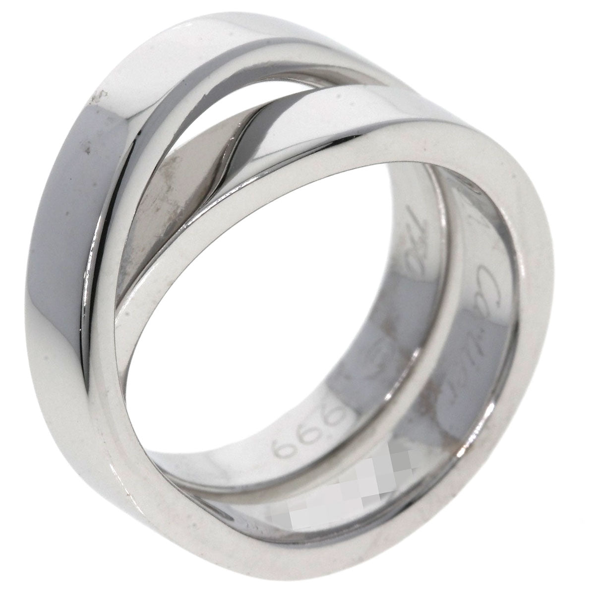 CARTIER Parising # 51 Ring K18 White Gold Ladies [Used]