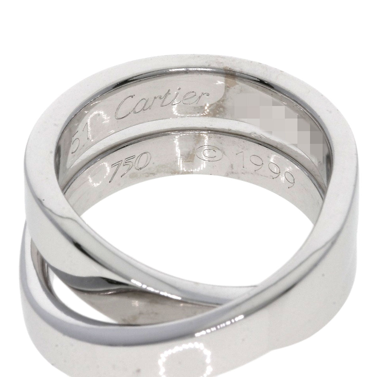 CARTIER Parising # 51 Ring K18 White Gold Ladies [Used]