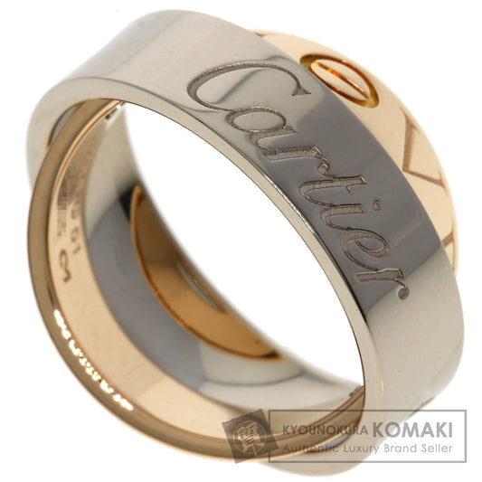 CARTIER Secret love ring # 51 Ring K18 Pink Gold K18 White GoldLadies [Used]