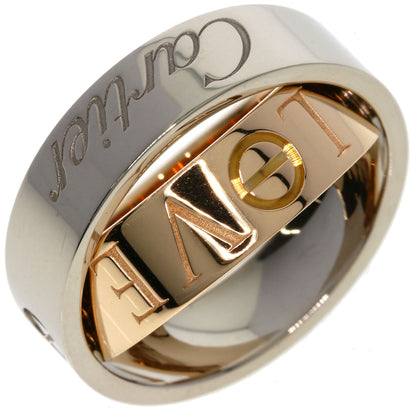 CARTIER Secret love ring # 51 Ring K18 Pink Gold K18 White GoldLadies [Used]