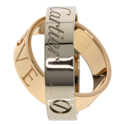 CARTIER Secret love ring # 51 Ring K18 Pink Gold K18 White GoldLadies [Used]