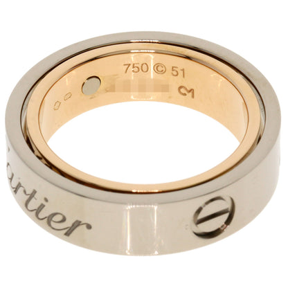 CARTIER Secret love ring # 51 Ring K18 Pink Gold K18 White GoldLadies [Used]