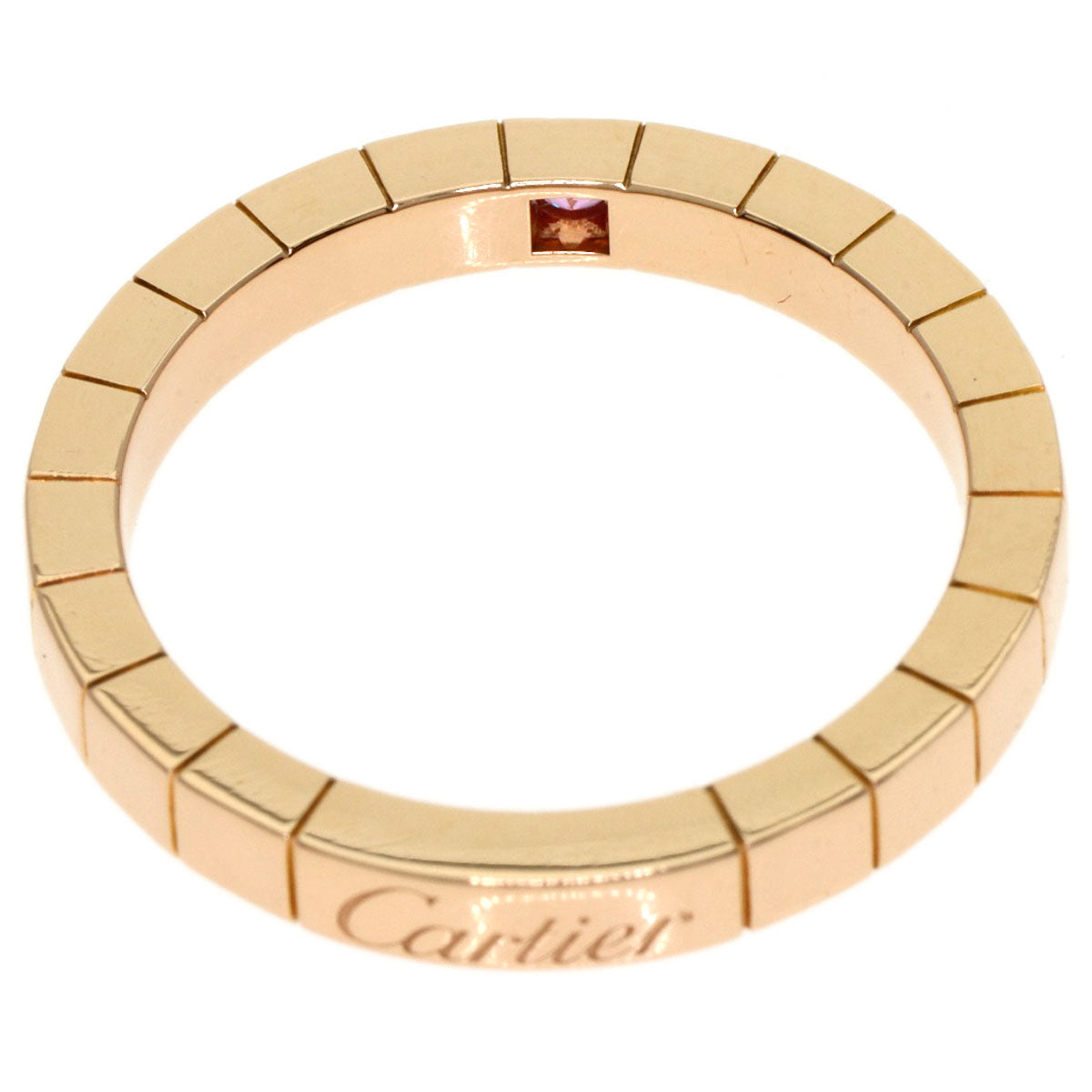 CARTIER Raniere Pink Sapphire #57 Ring K18 Pink Gold Ladies [Used]