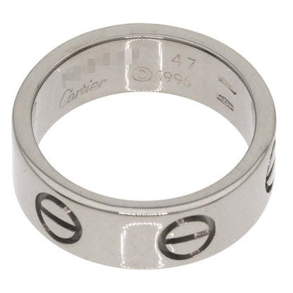 CARTIER love ring #47 Ring K18 White Gold Ladies [Used]
