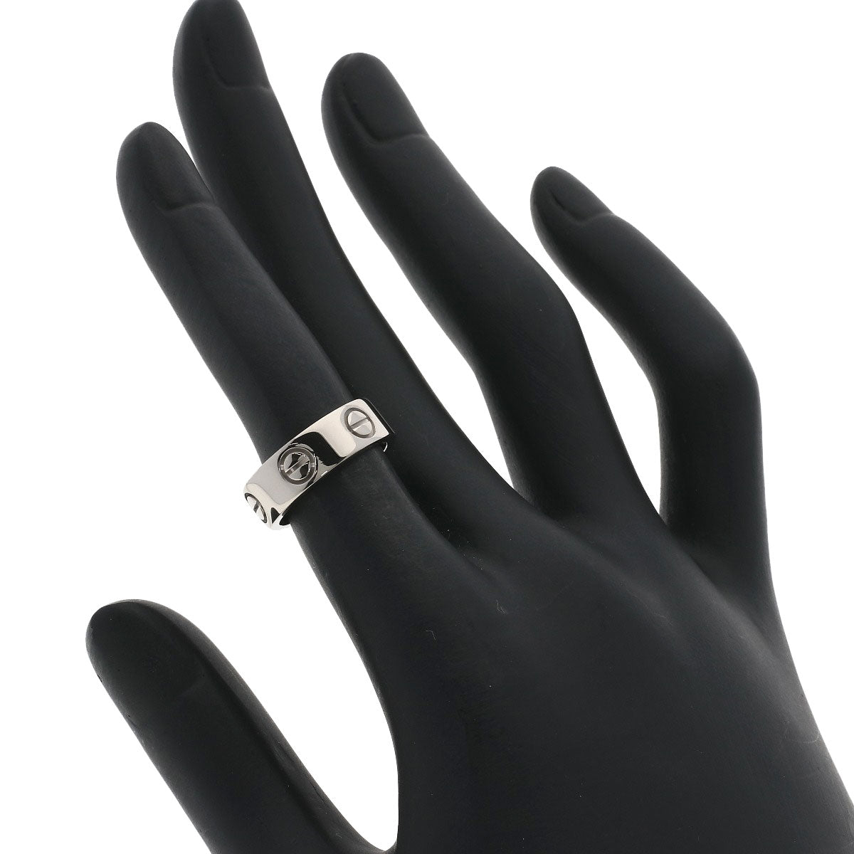 CARTIER love ring #47 Ring K18 White Gold Ladies [Used]