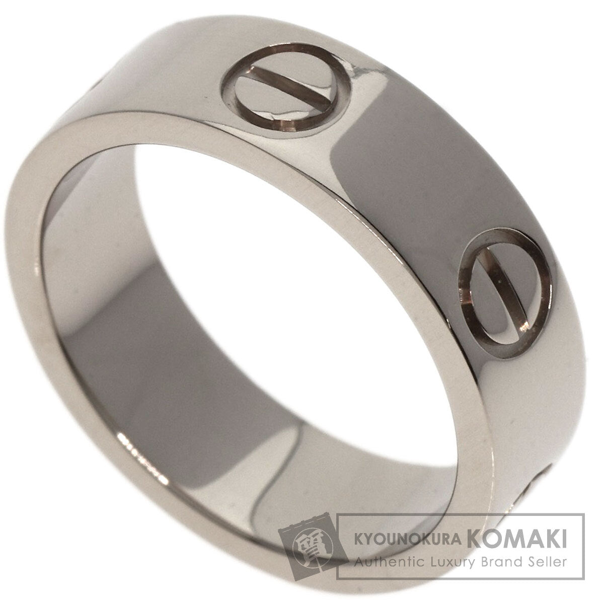 CARTIER love ring #49 Ring K18 White Gold Ladies [Used]
