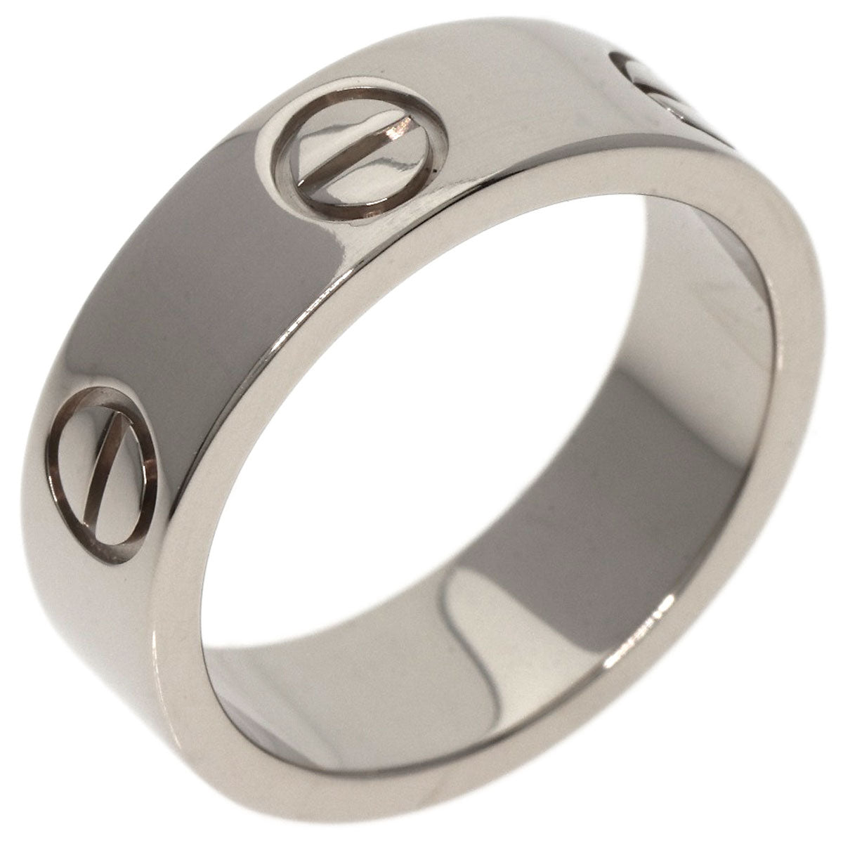 CARTIER love ring #49 Ring K18 White Gold Ladies [Used]