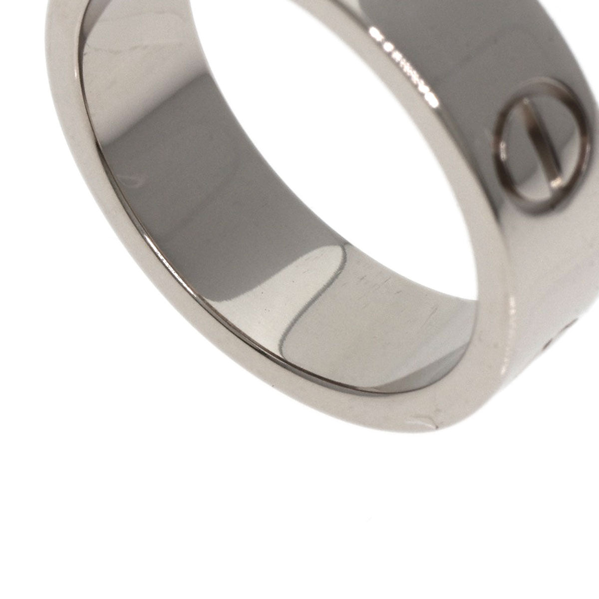 CARTIER love ring #49 Ring K18 White Gold Ladies [Used]