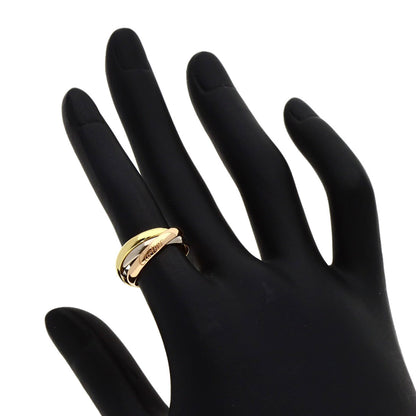 CARTIER Trinity SM #48 current model Ring K18 Yellow Gold 18K Pink GoldLadies [Used]