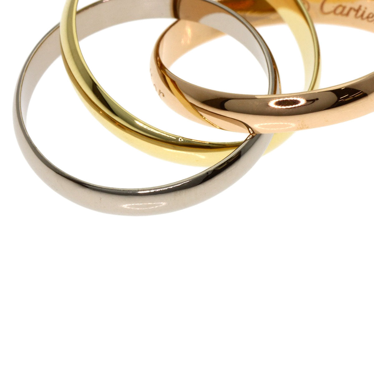 CARTIER Trinity SM #48 current model Ring K18 Yellow Gold 18K Pink GoldLadies [Used]