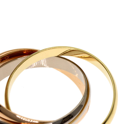 CARTIER Trinity SM #48 current model Ring K18 Yellow Gold 18K Pink GoldLadies [Used]