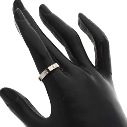 CARTIER Mini love ring # 52 Ring K18 White Gold Ladies [Used]