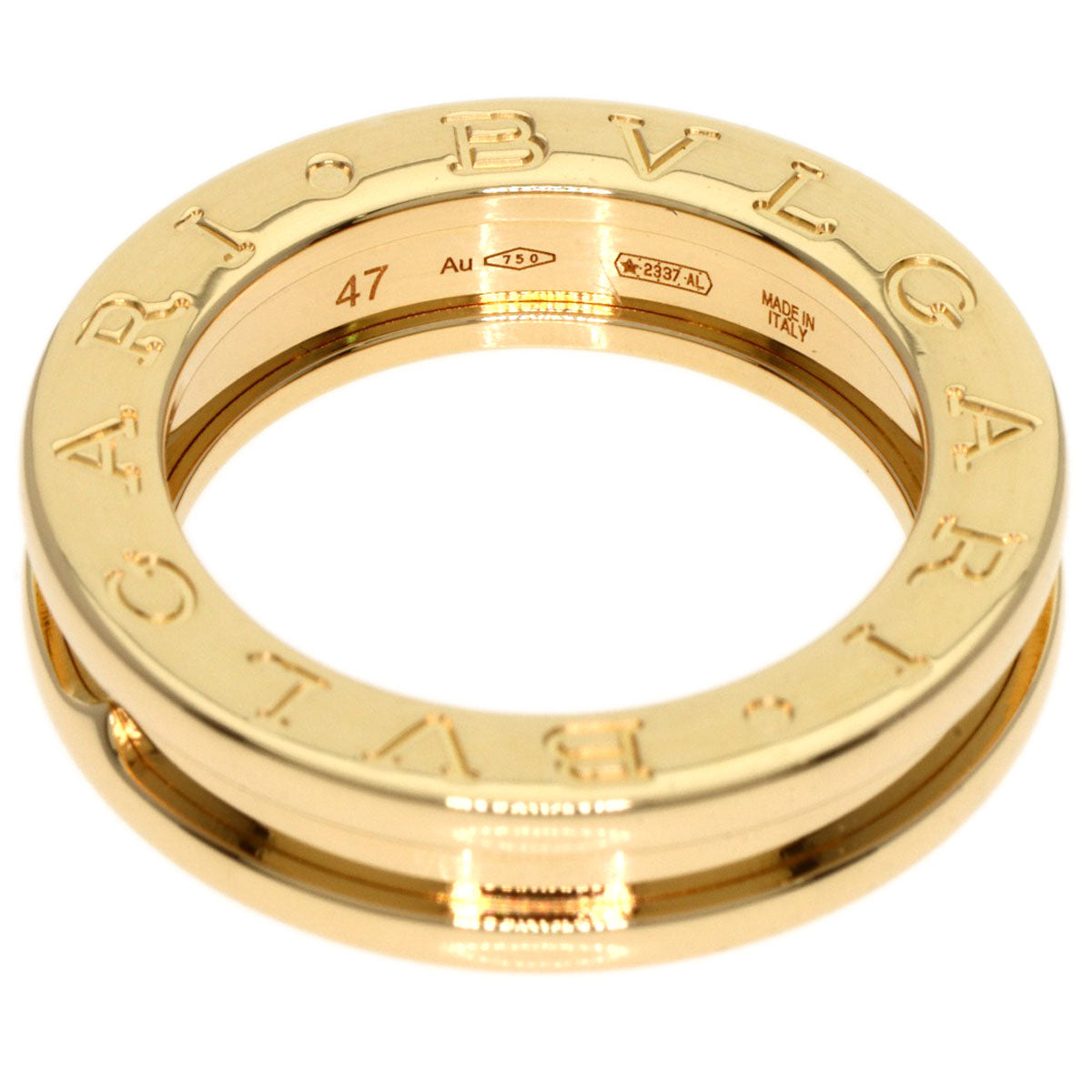 BVLGARI B-zero1 B-zero1 1 Band #47 Ring K18 Yellow Gold Ladies [Used]