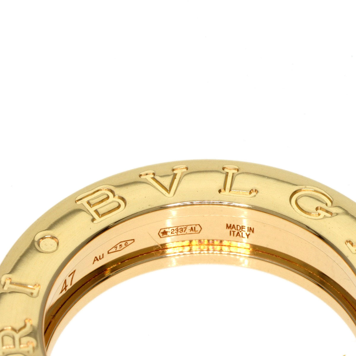 BVLGARI B-zero1 B-zero1 1 Band #47 Ring K18 Yellow Gold Ladies [Used]