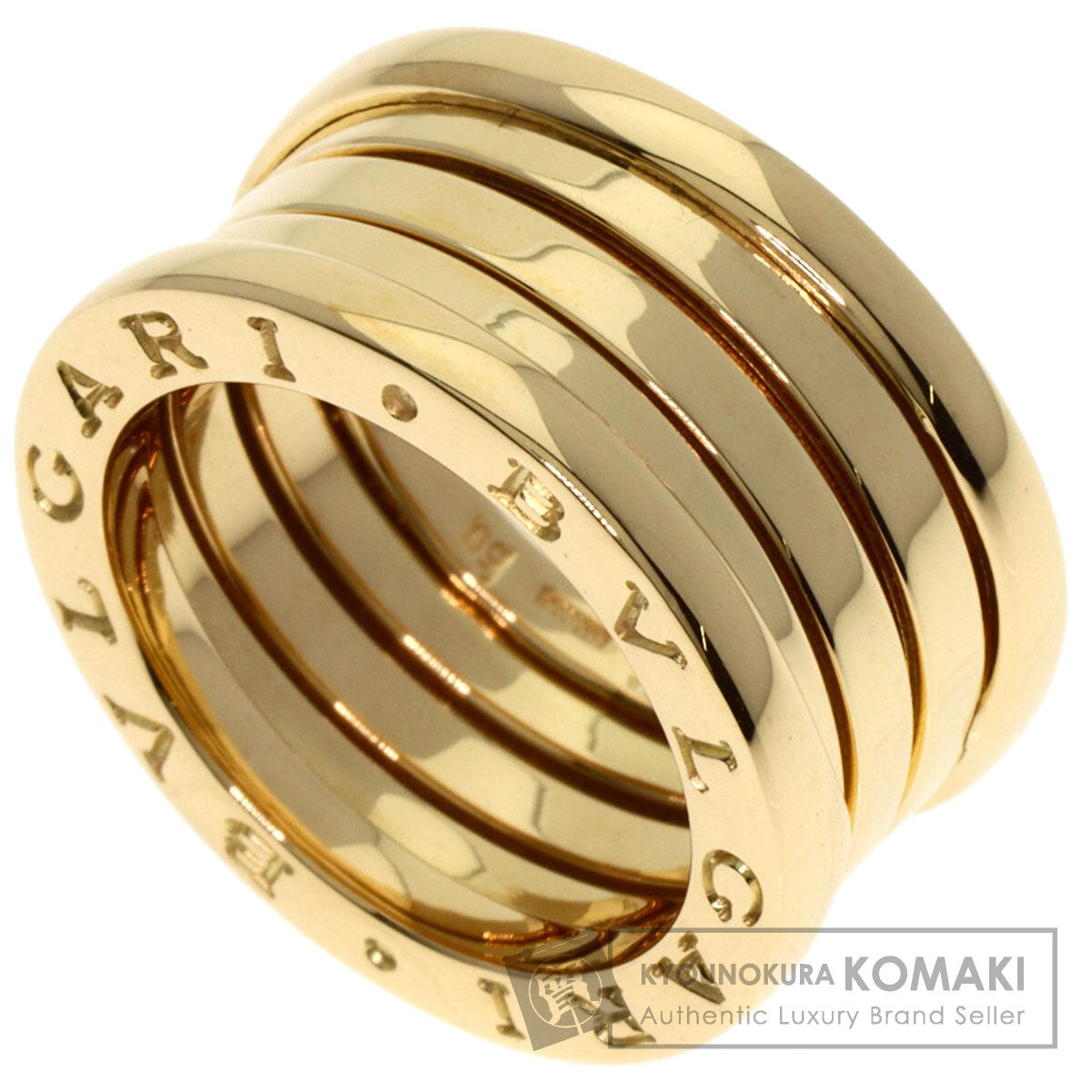 BVLGARI B.zero1 4 bands #50 Ring K18 Yellow Gold Ladies [Used]