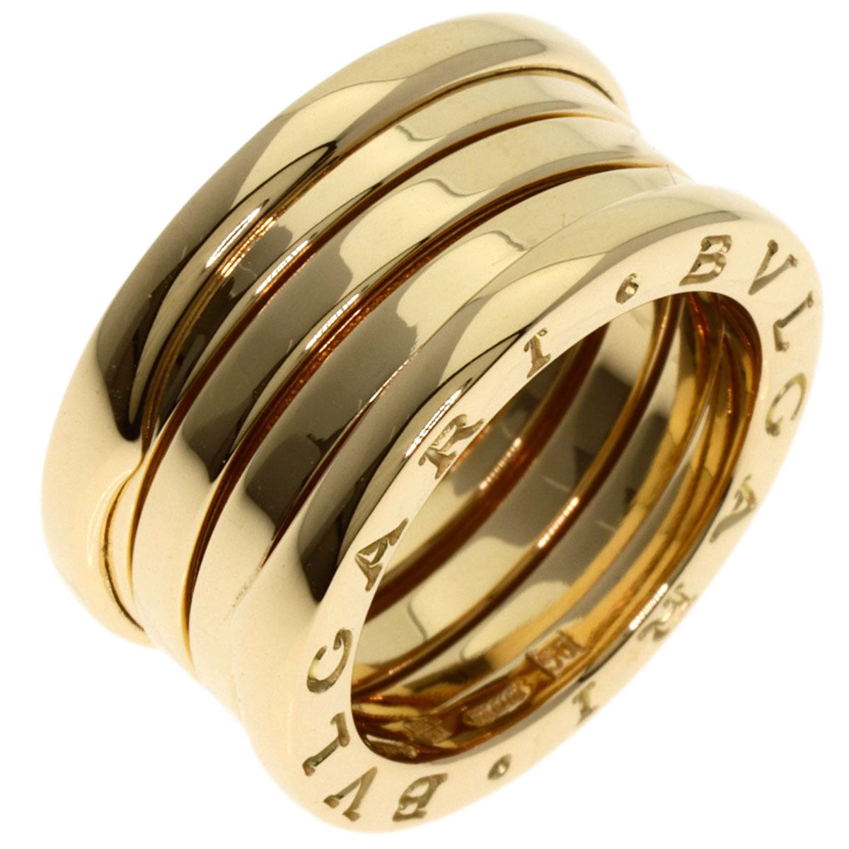 BVLGARI B.zero1 4 bands #50 Ring K18 Yellow Gold Ladies [Used]