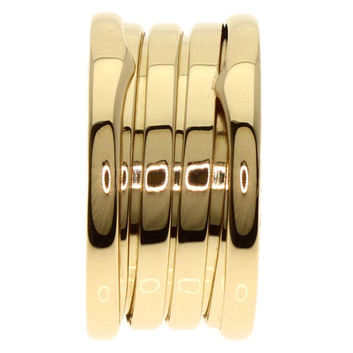 BVLGARI B.zero1 4 bands #50 Ring K18 Yellow Gold Ladies [Used]