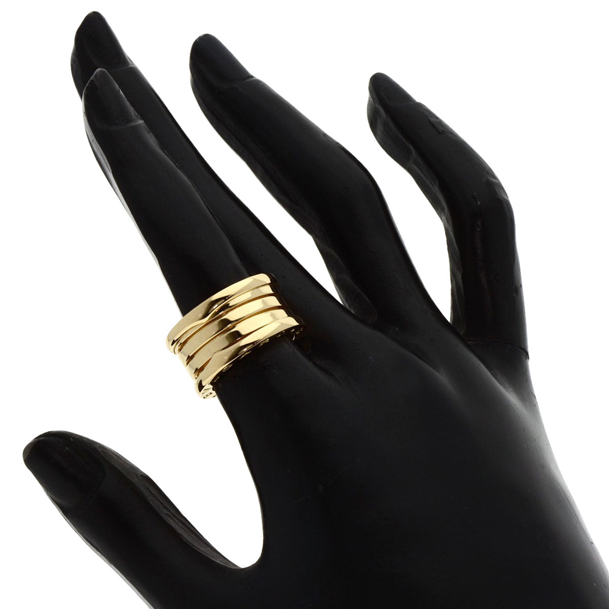 BVLGARI B.zero1 4 bands #50 Ring K18 Yellow Gold Ladies [Used]