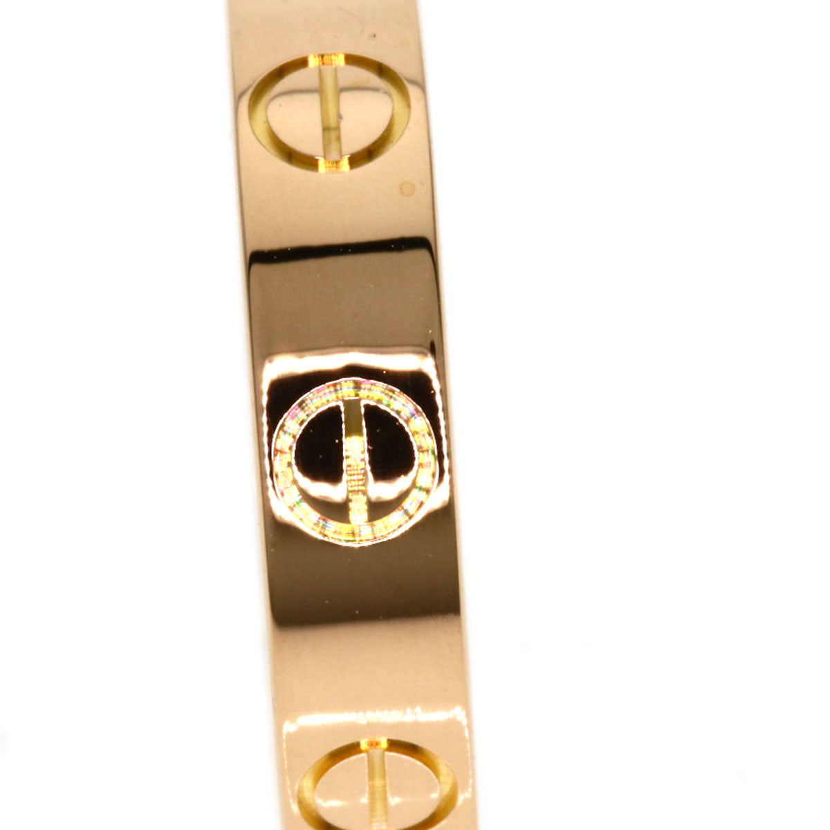 CARTIER Mini love ring # 48 Ring K18 Pink Gold Ladies [Used]