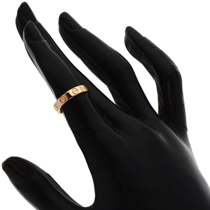 CARTIER Mini love ring #45 Ring K18 Pink Gold Ladies [Used]