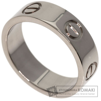 CARTIER love ring #51 Ring K18 White Gold Ladies [Used]