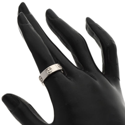 CARTIER love ring #51 Ring K18 White Gold Ladies [Used]